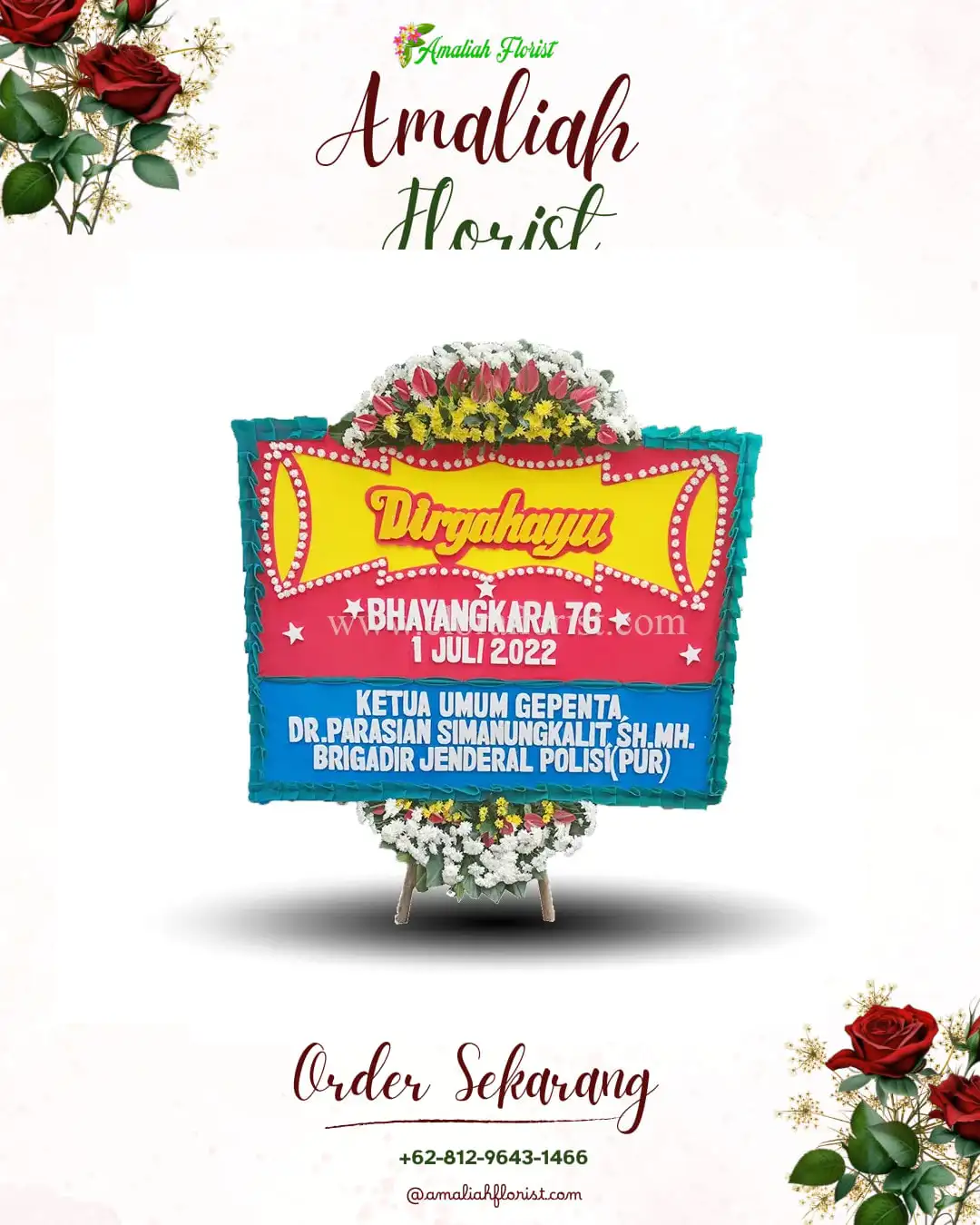 Papan Bunga HUT Ulang Tahun Paser Belengkong